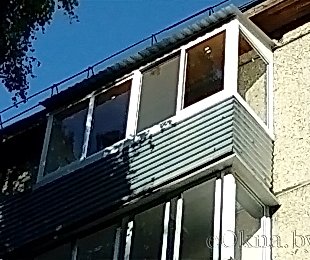 Балконная рама из алюминия. Минск. №7